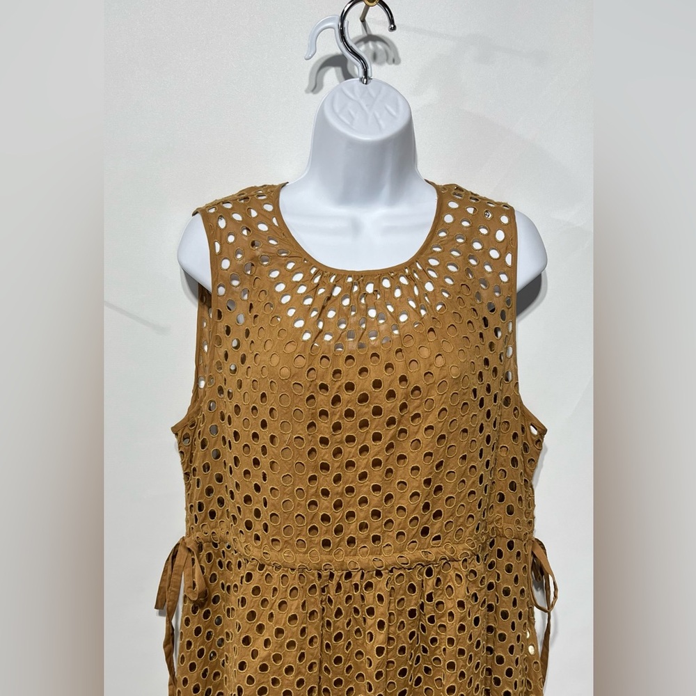 NE QUITTEZ PAS by Anthropologie Uptown Eyelet Midi Dress Size Medium NWT - Picture 6 of 13